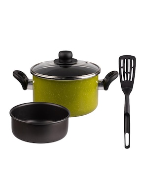 Batería de cocina Ekco Adana de acero 7 piezas