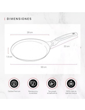 Comal Wünd de aluminio