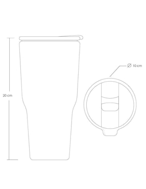 Termo Ilios Innova de acero inoxidable con tapa a presión 887 ml