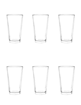 Set De Vaso Para Agua Cristar De Vidrio Con 6 Piezas