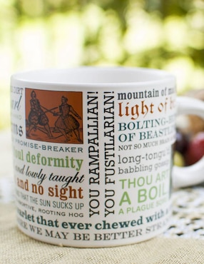 Taza de colección Unemployed Philosophers Guild William Shakespeare artístico