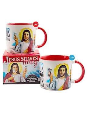 Taza de colección Unemployed Philosophers Guild Jesús de Nazaret artístico
