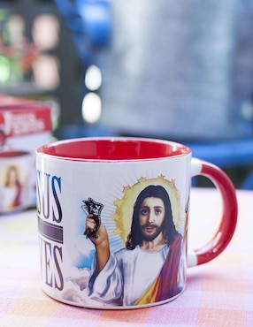 Taza de colección Unemployed Philosophers Guild Jesús de Nazaret artístico