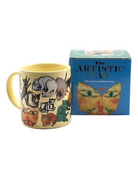 Taza de colección Unemployed Philosophers Guild Gato Cheshire artística