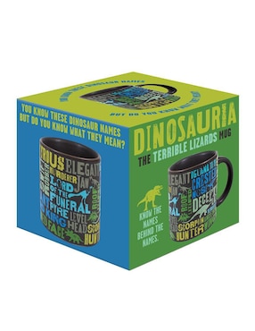 Taza de colección Unemployed Philosophers Guild Dino: Deluxe XL artístico