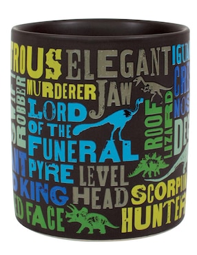 Taza de colección Unemployed Philosophers Guild Dino: Deluxe XL artístico