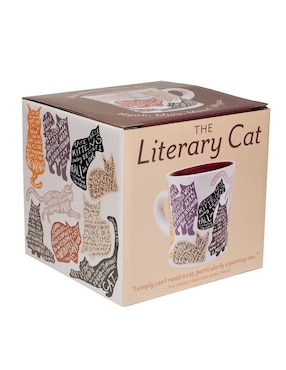 Taza de colección Unemployed Philosophers Guild Gato Cheshire artístico
