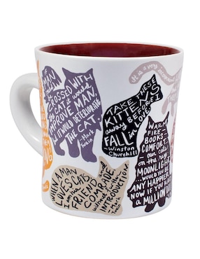Taza de colección Unemployed Philosophers Guild Gato Cheshire artístico