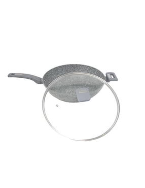 Sartén Wok con tapa Westinghouse de aluminio