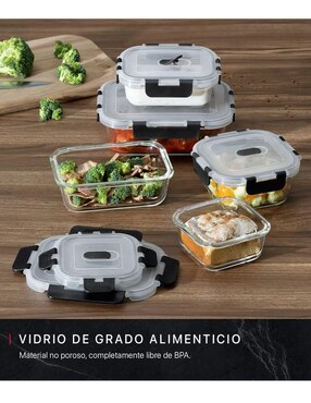 Set contenedores Genérica de vidrio 10 piezas