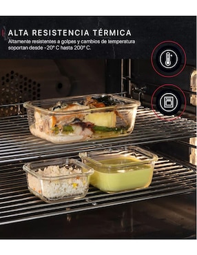 Set contenedores Genérica de vidrio 10 piezas
