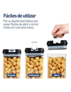 Set contenedores Bluelander de plástico 14 piezas