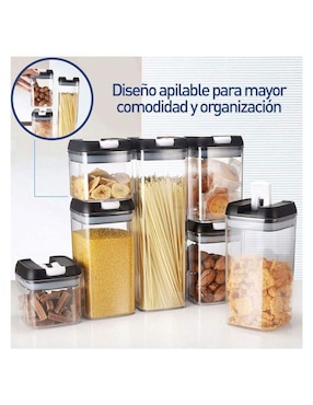 Set contenedores Bluelander de plástico 14 piezas