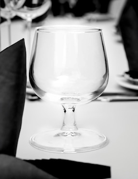 Set de copas para coñac Vencort de vidrio