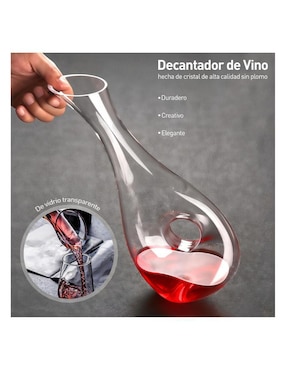 Decantador Bluelander de vidrio