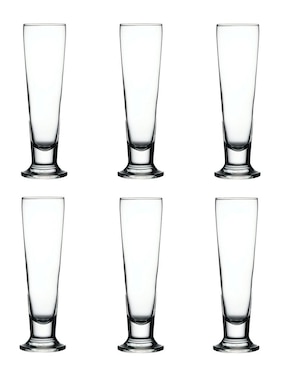 Set vasos cerveceros Pasabahce de vidrio con 6 piezas