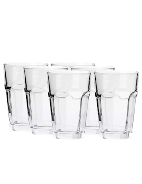 Set De Vasos Para Agua Borgonovo San Marco De Vidrio Con 6 Piezas