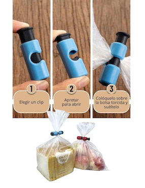 Clip para bolsas Ms Home de plástico 15 piezas