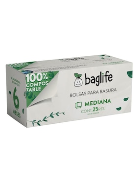 Bolsas Para Basura Baglife Con 25 Piezas