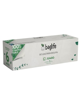 Set Bolsas Para Basura Baglife Jumbo Con 7 Piezas