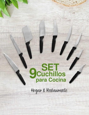 Set de cuchillos utilitario Idea Nuova 9 piezas