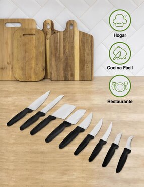 Set de cuchillos utilitario Idea Nuova 9 piezas