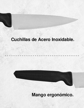 Set de cuchillos utilitario Idea Nuova 9 piezas