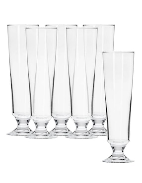 Set vasos Borgonovo Julius de vidrio con 6 piezas