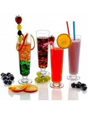 Set vasos Borgonovo Julius de vidrio con 6 piezas