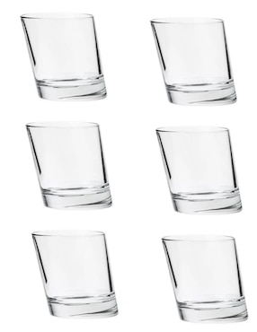 Set De Vasos Cocktail Borgonovo Pisa De Vidrio Con 6 Piezas