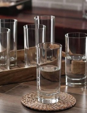 Set vasos Borgonovo Stelvio de vidrio con 6 piezas