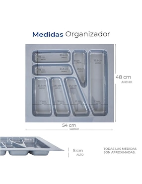 Porta cubiertos Gravita para cocina de aluminio