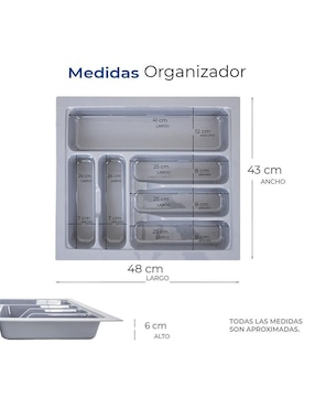 Porta cubiertos Gravita de aluminio