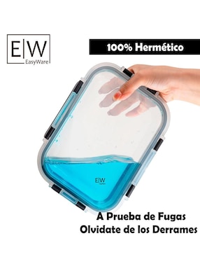 Set contenedores Easyware de vidrio 16 piezas