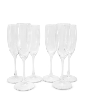 Set de copas para champán Idea Nuova de vidrio