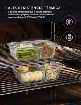 Set contenedores Cookify de vidrio 3 piezas