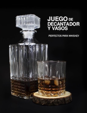 Set decantador Idea Nuova de cristal