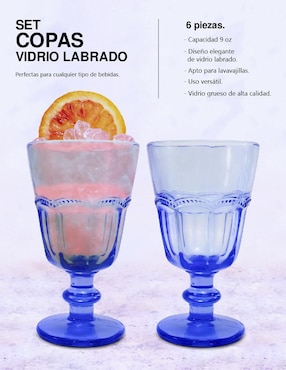 Set de copas para cóctel Idea Nuova de vidrio