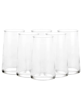 Set De Vasos Highball Borgonovo Elixir De Vidrio Con 6 Piezas