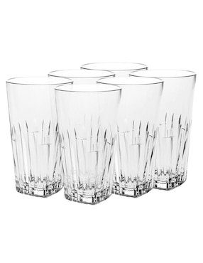 Set De Vaso Highball Borgonovo Stepback De Vidrio Con 6 Piezas