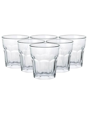 Set De Vasos Old Fashion Borgonovo London De Vidrio 6 Piezas