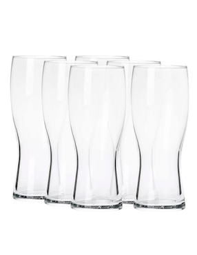 Set De Vasos Para Cerveza Borgonovo Koblenz De Vidrio 6 Piezas