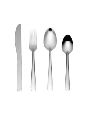 Set cubiertos Moven Casia de acero inoxidable 24 piezas