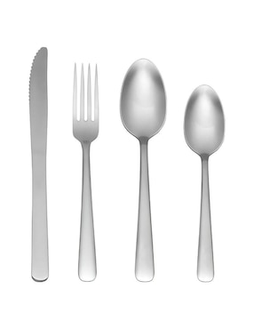 Set cubiertos Moven Malva de acero inoxidable 16 piezas