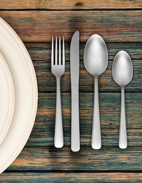 Set cubiertos Moven Malva de acero inoxidable 16 piezas