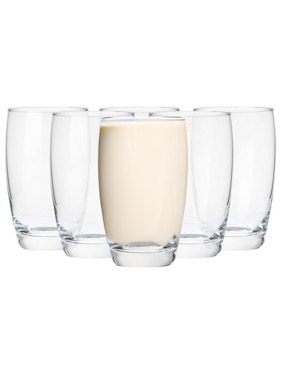 Set vasos Borgonovo Aurelia de vidrio con 6 piezas