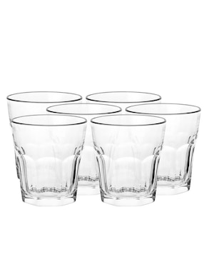 Set vasos Borgonovo London de vidrio con 6 piezas