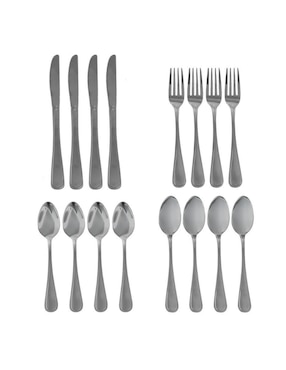 Set Cubiertos Möven Barcelona De Acero Inoxidable 16 Piezas