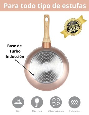 Set de sartenes Swiss Silver de aluminio 3 piezas