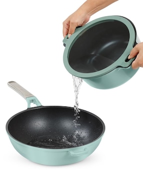 Sartén Wok Jade Cook Pro Series de aluminio anodizado